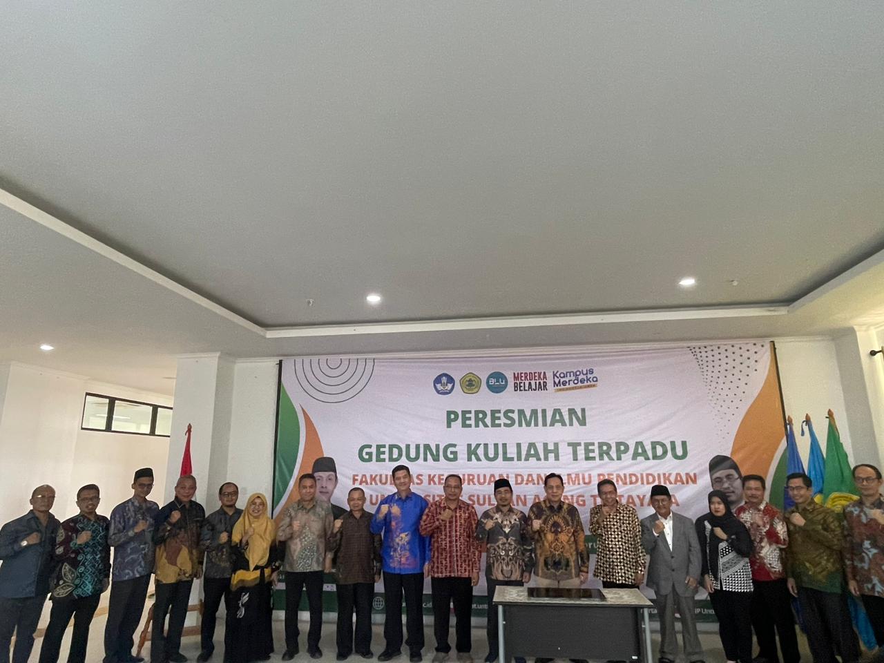 Peresmian Gedung Kuliah Terpadu FKIP Untirta Penanda Kolaborasi Untirta dan Ponpes di Banten